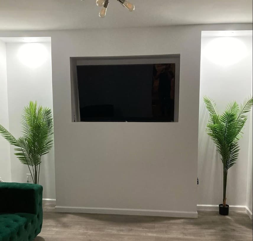 After painting - professionally painted room showing quality finish