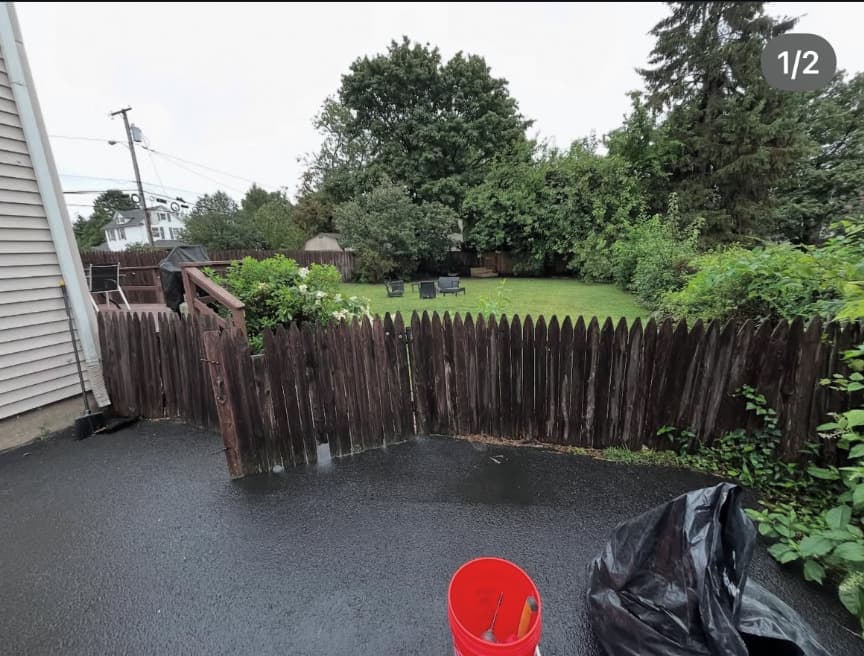 Before fence work