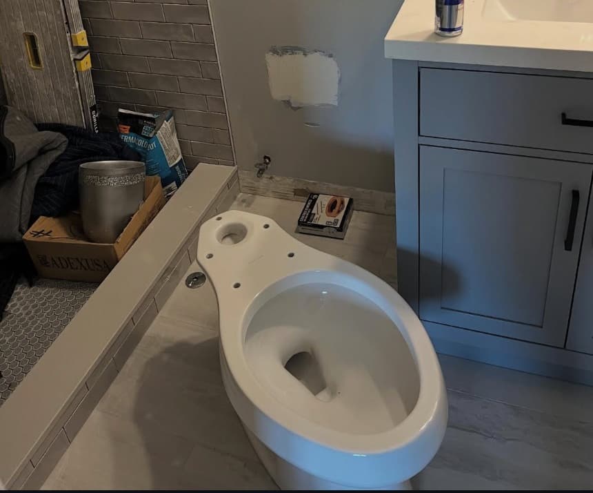 Before plumbing work